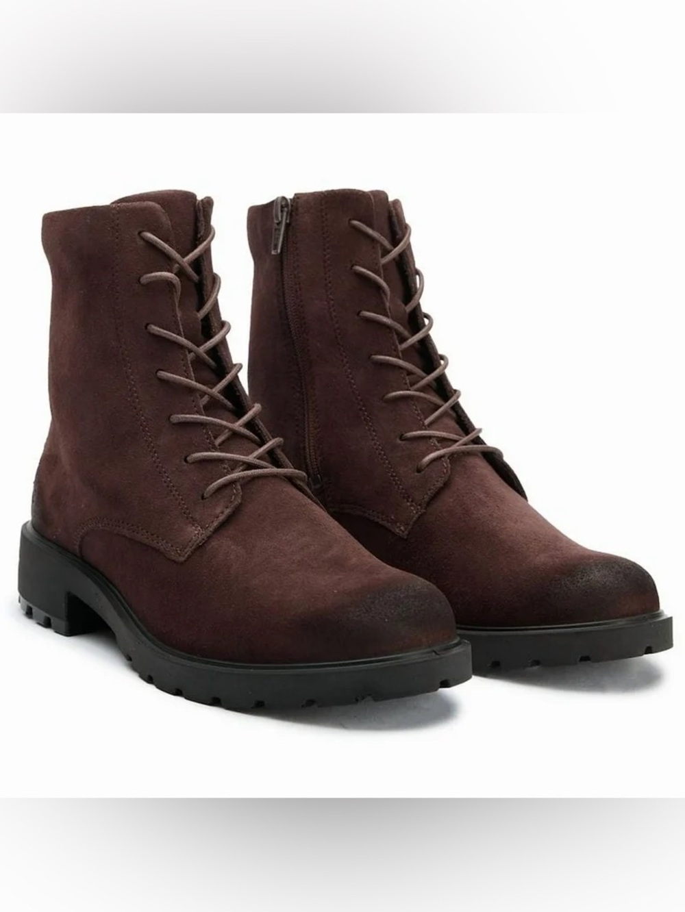 NWT ECCO Metropole Vienna Lace Boots Garnet Sz 36 US 5-5,5